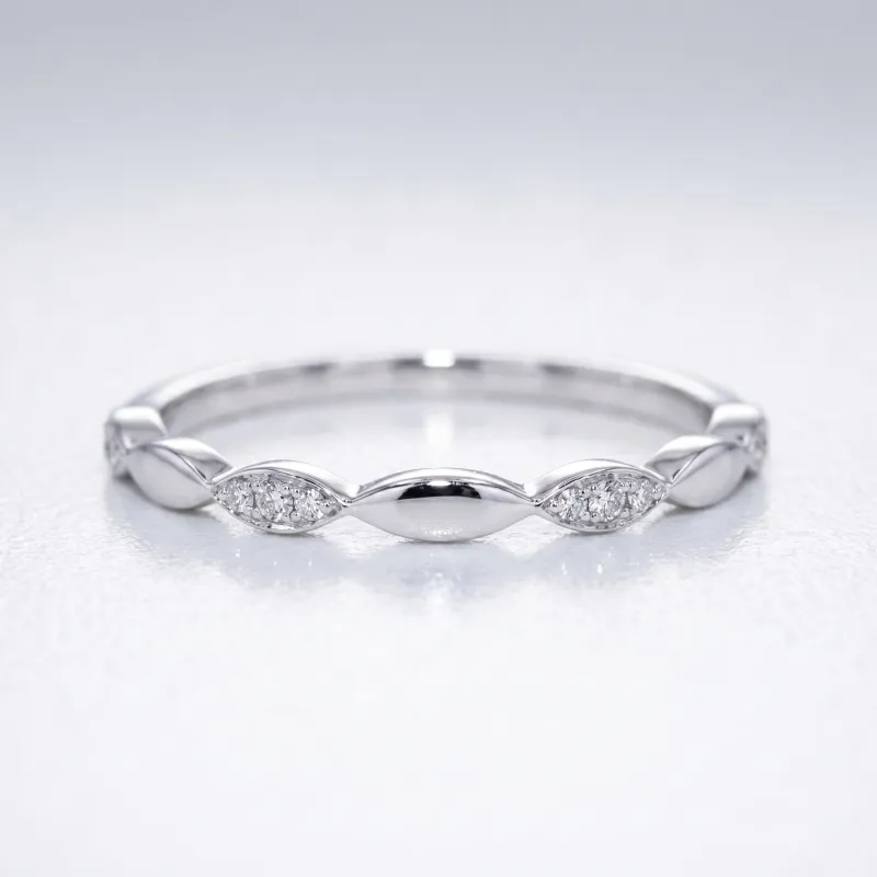 Bague Semée de Marquises en Or 18K ou Platine | Celinni