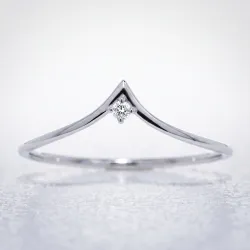 Bague Chevron Diamant en Or 18K ou Platine | Celinni