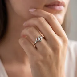 Heart Diamond Ring in 18K Gold or Platinum | Celinni