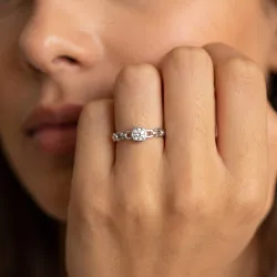 Bague Solitaire Anneau Maille en Or 18K ou Platine | Celinni