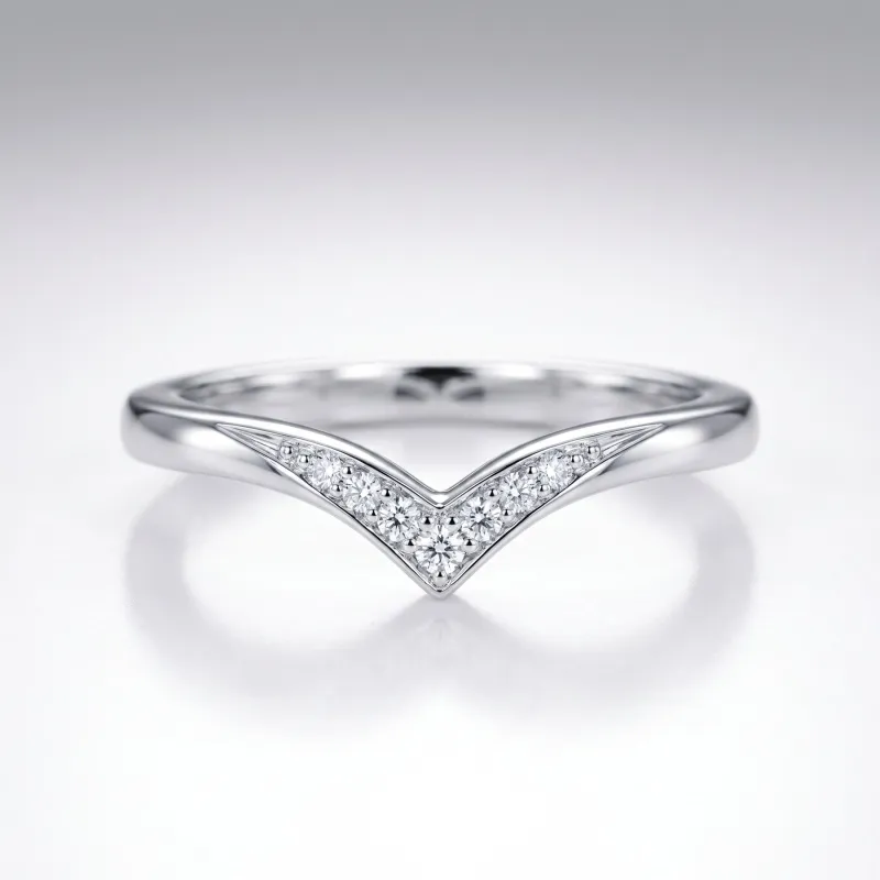 Bague Chevron Diamants en Or 18K ou Platine | Celinni