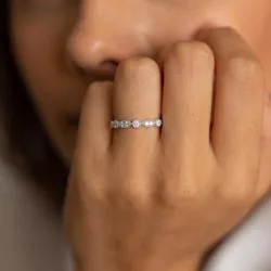 Bague Sem&eacute;e de Marquises Milgrain en Or 18K ou Platine