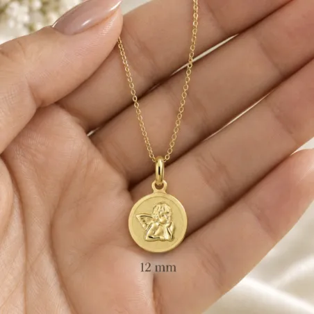 Médaille Ange Gardien en Or Jaune 18 Carats