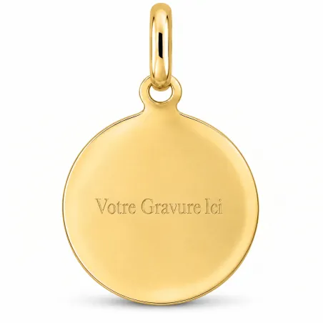 Médaille Ange Dormeur en Or Jaune 18 Carats