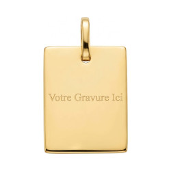 Plaque Ange de Rapha&euml;l Or Jaune 18 Carats - 19 x 14 mm