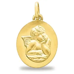 Ovale Engel Medaille 18K Geelgoud 750/1000