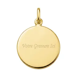 Médaille Vierge à l'Enfant Auréole Ajourée Nacre et Or Jaune 18 Carats - 16 mm