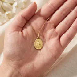 Médaille Miraculeuse Or Jaune 18 Carats - 11 x 8 mm
