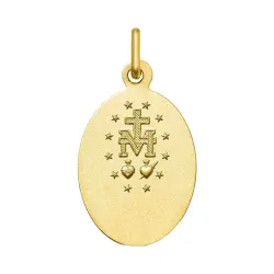 Wonderdadige Medaille 18K Geelgoud - 17 x 13 mm