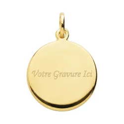 Médaille Saint Christophe Classique Or Jaune 18 Carats - 17 mm