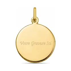 Medalla San Cristóbal Nácar Oro Amarillo 18K - 18 mm