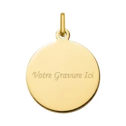 Medaille Christusmonogram Alfa en Omega 18K Geelgoud - 18 mm