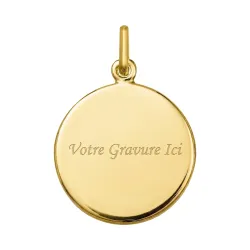 Medaille Heilige Familie Parelmoer 18K Geelgoud - 16 mm