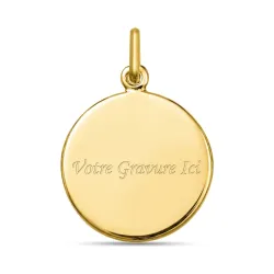 Grote Medaille Heilige Familie Parelmoer 18K Geelgoud - 20 mm
