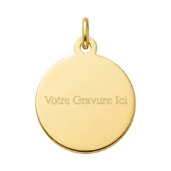 M&eacute;daille Sainte Famille Or Jaune 18 Carats - 18 mm
