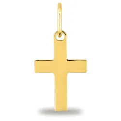 Pendentif Mini Croix Or Jaune 18 Carats - 12 x 8 mm