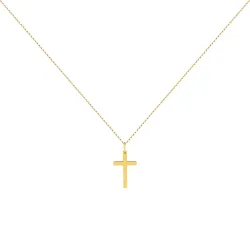 Pendentif Croix Fine Or Jaune 18 Carats - 15 x 10 mm