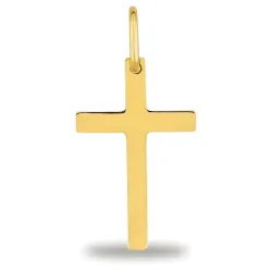 Colgante Cruz Fina Oro Amarillo 18K - 15 x 10 mm