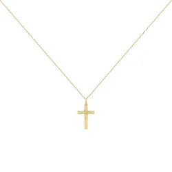 Pendentif Croix Rayonnante Or Jaune 18 Carats - 15 x 10 mm