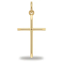 Pendentif Croix Jonc Or Jaune 18 Carats - 17 x 10 mm