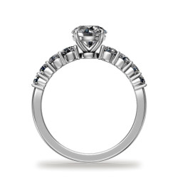 Verlobungsring runder Diamant Aria Pav&eacute; | Celinni