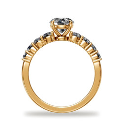 Round Diamond Engagement Ring Aria Pavé | Celinni