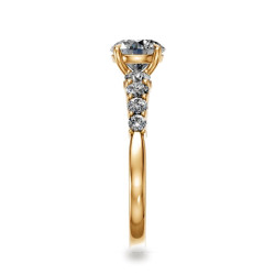 Round Diamond Engagement Ring Aria Pavé | Celinni