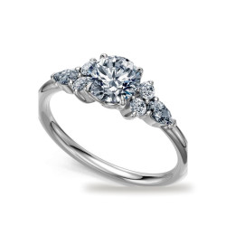 Round Diamond Engagement Ring Constellation | Celinni