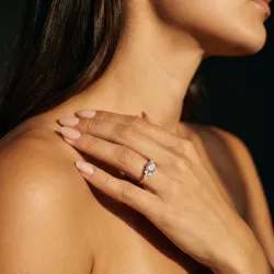 Anillo de compromiso diamante redondo Constellation | Celinni