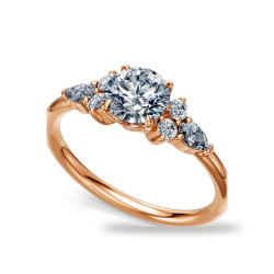 Round Diamond Engagement Ring Constellation | Celinni