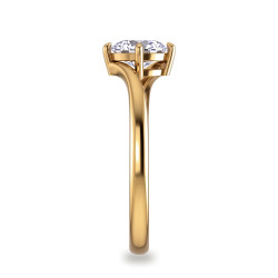 Bague de fiançailles diamant rond Éclipse | Celinni