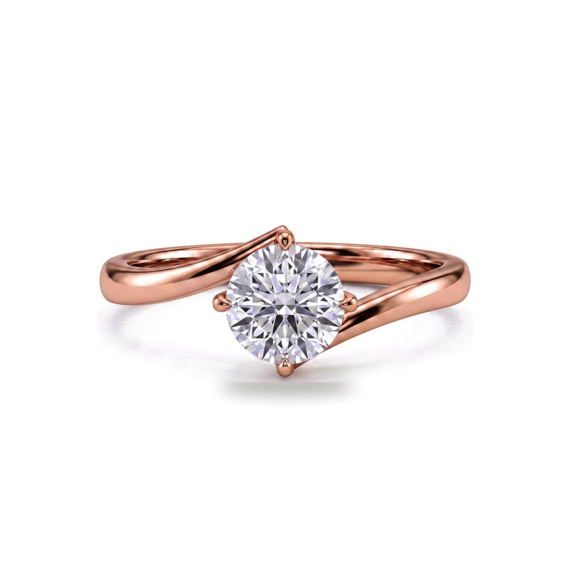 Verlobungsring runder Diamant Éclipse | Celinni