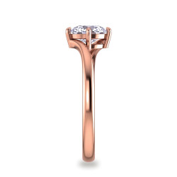 Anillo de compromiso diamante redondo Éclipse | Celinni