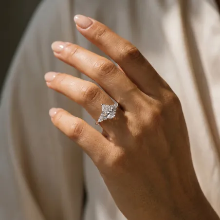 Pear Diamond Engagement Ring Constellation