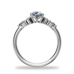 Pear Diamond Engagement Ring Constellation | Celinni
