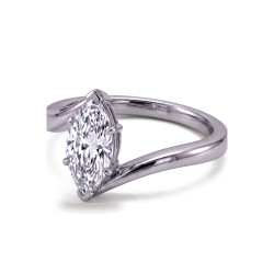 Verlovingsring marquise diamant Éclipse | Celinni