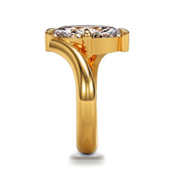 Anillo de compromiso diamante marquesa &Eacute;clipse | Celinni