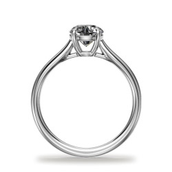 Round Diamond Engagement Ring Éclipse Jonc | Celinni