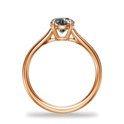Round Diamond Engagement Ring &Eacute;clipse Jonc | Celinni