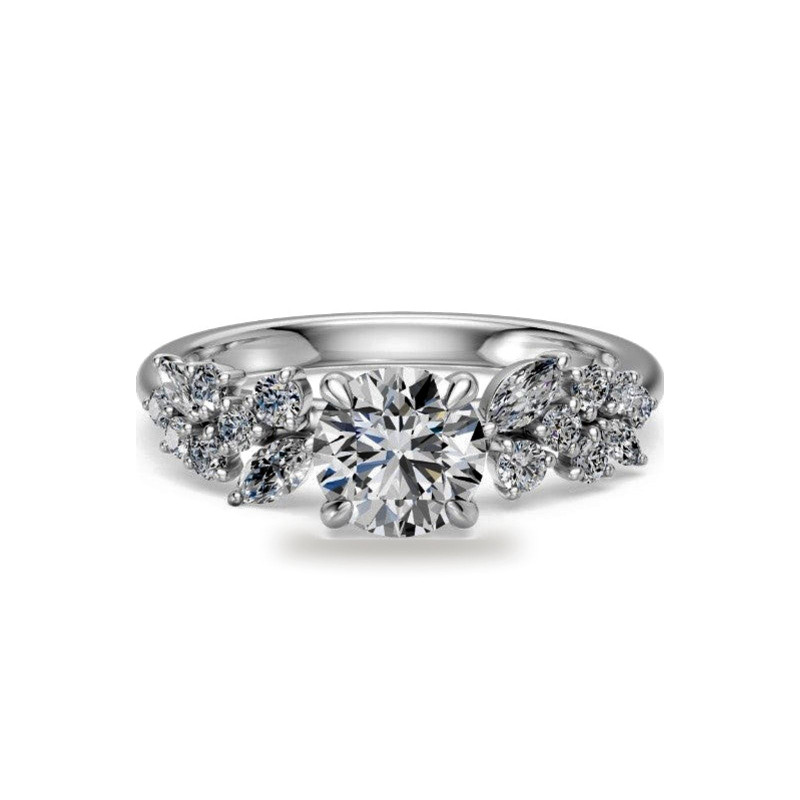 Verlovingsring ovale diamant Constellation marquises