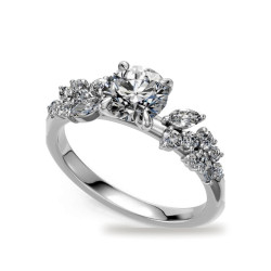 Oval Diamond Engagement Ring Constellation Marquises | Celinni