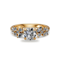 Oval Diamond Engagement Ring Constellation Marquises | Celinni