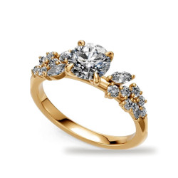 Oval Diamond Engagement Ring Constellation Marquises | Celinni