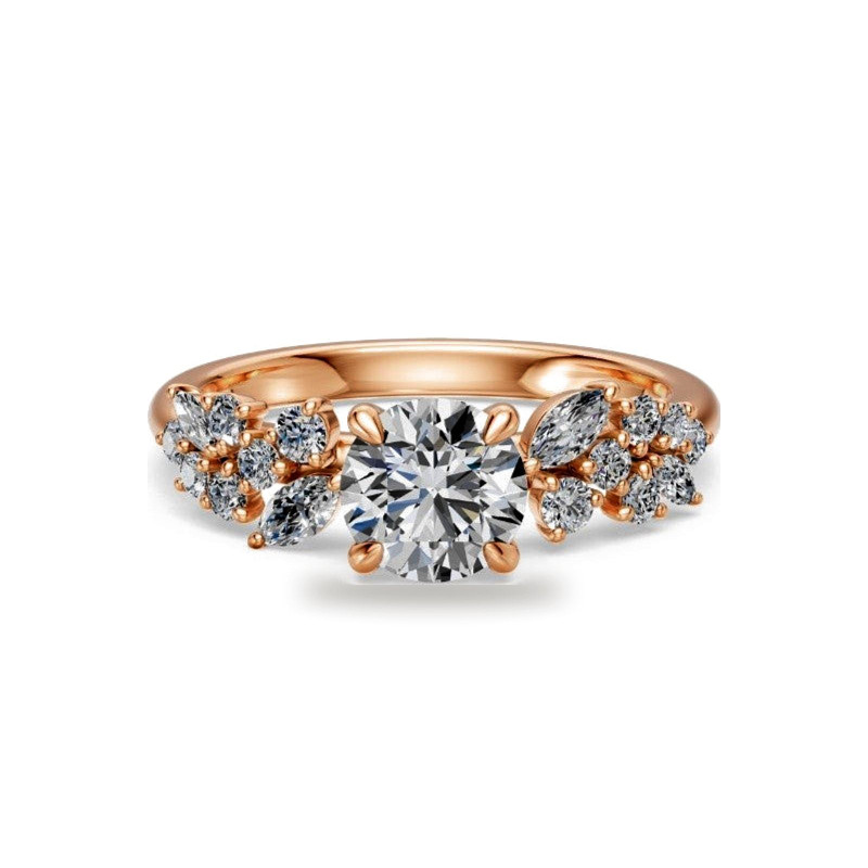 Anillo de compromiso diamante ovalado Constellation marquesas | Celinni