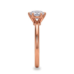 Round Diamond Engagement Ring Aria Six Prongs | Celinni