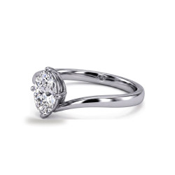Verlobungsring ovaler Diamant Éclipse | Celinni