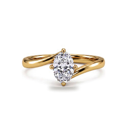 Verlobungsring ovaler Diamant Éclipse | Celinni