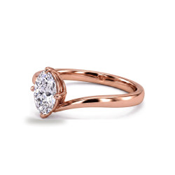 Verlobungsring ovaler Diamant Éclipse | Celinni