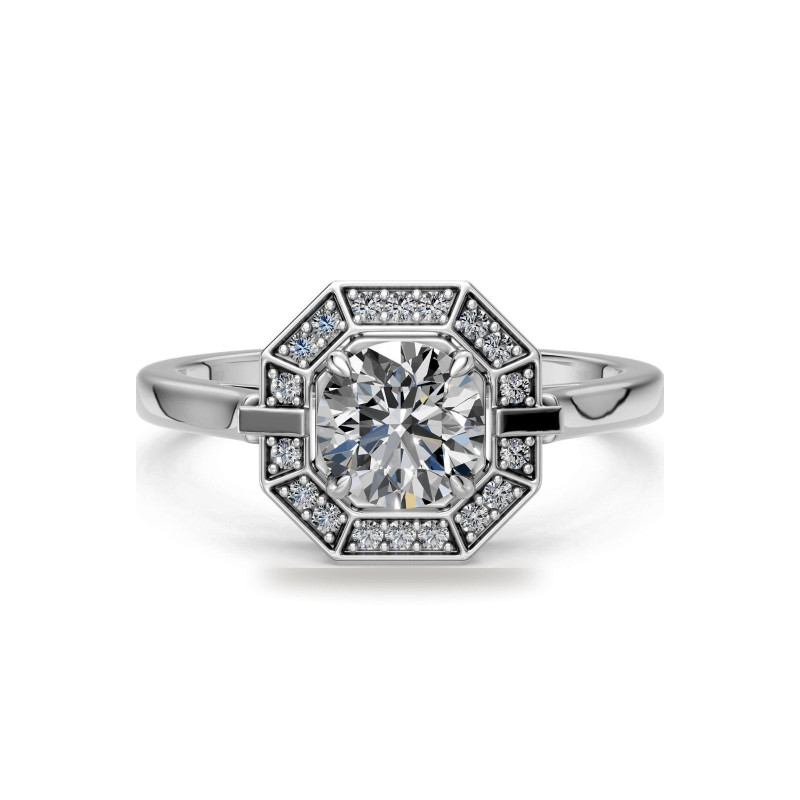 Round Diamond Engagement Ring Livia