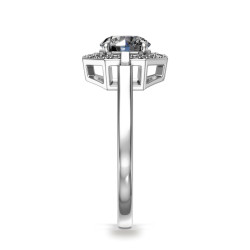 Anillo de compromiso diamante redondo Livia | Celinni